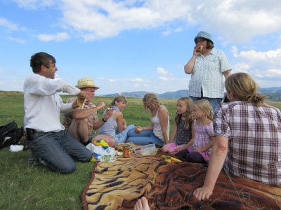 Picknick auf der Alm