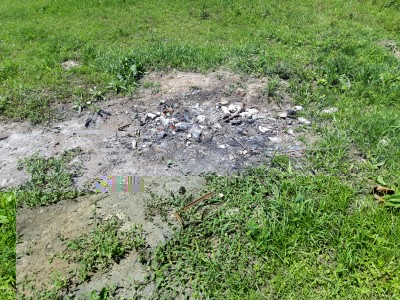 Feuerstelle auf einem unserer Grundstücke
